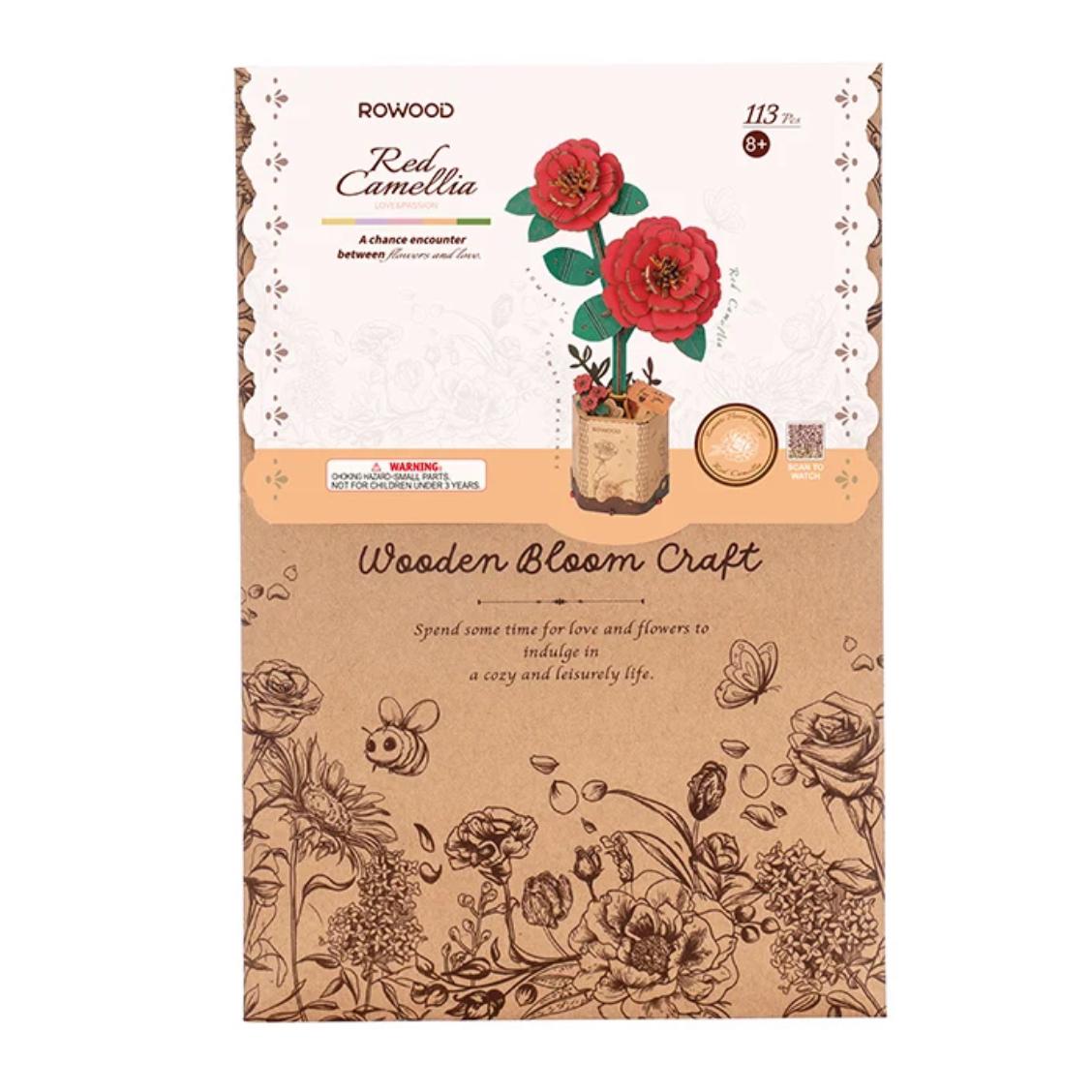 Puzzle 3D Flores - Camelias Rojas
